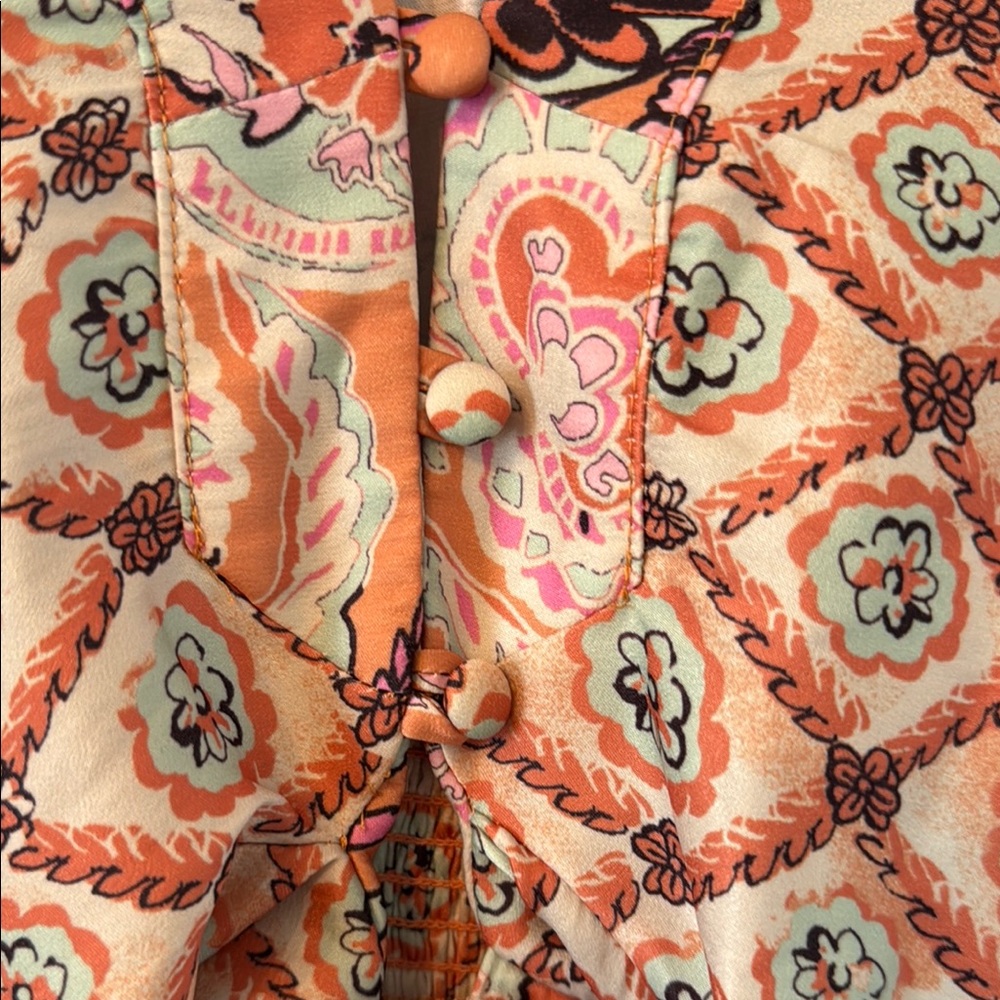 Free People Floral Patterned Women's Top - Picture 4 of 11